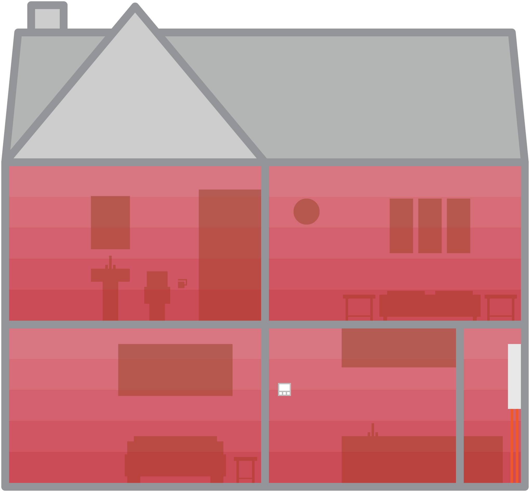 Underfloor heating diagram